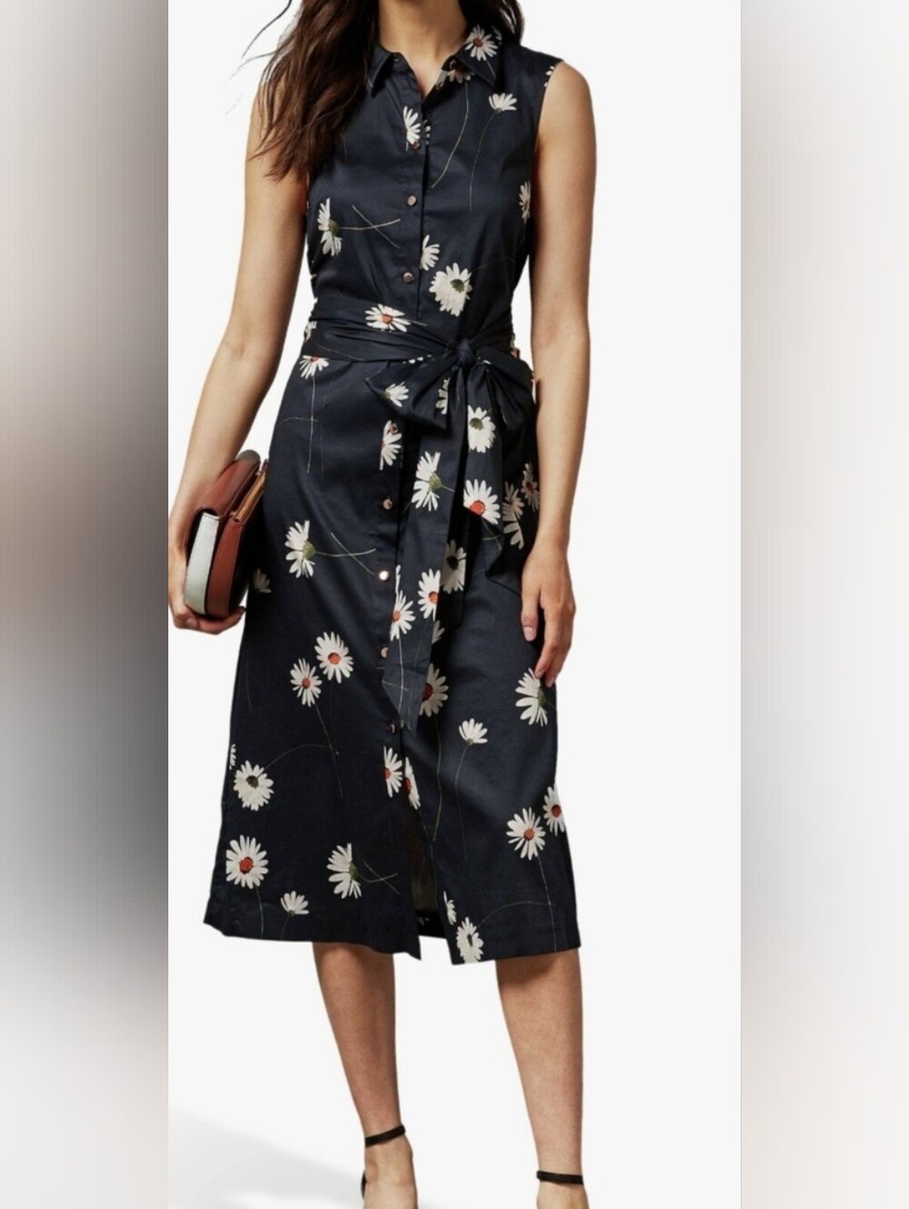 Ted Baker Bonina midi shirt dress in daisy